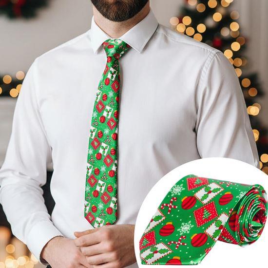 Obrazek z Świąteczny krawat - zielony
