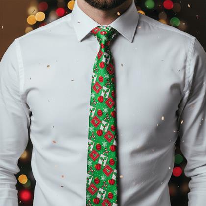Obrazek z Świąteczny krawat - zielony