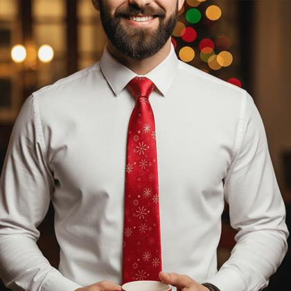 Obrazek z Świąteczny krawat - czerwony