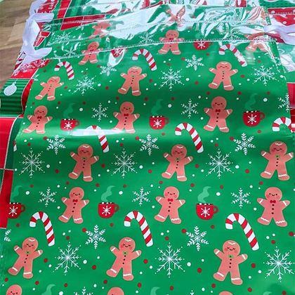 Obrazek z Worek do pakowania prezentów świątecznych ze sznurkiem - 42x29 cm