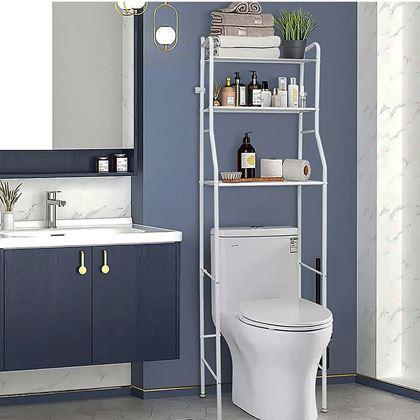 Obrazek z Regał półkowy nad toaletę - biały