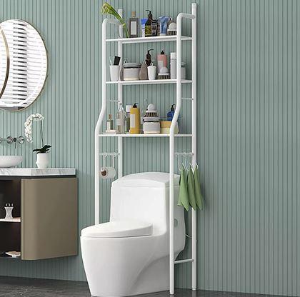 Obrazek z Regał półkowy nad toaletę - biały