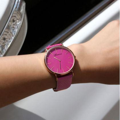 Obrazek z Zegarek zmieniający kolory  -  różowy