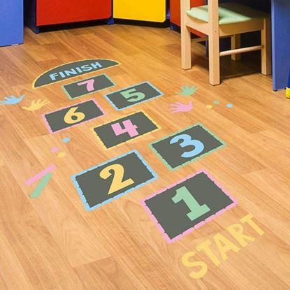 Obraz Naklejki podłogowe - klasy do skakania