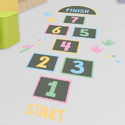 Obrazek z Naklejki podłogowe - klasy do skakania