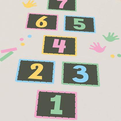 Obrazek z Naklejki podłogowe - klasy do skakania