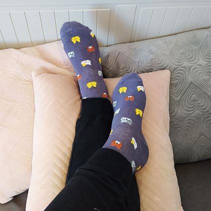 Obrazek z Skarpetki z kotkami - szare