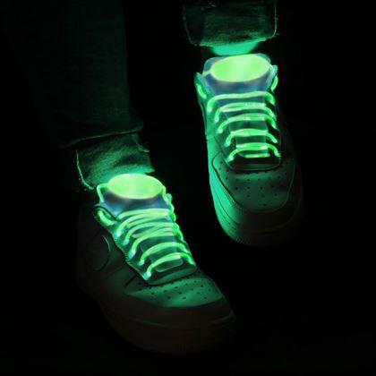 Obrazek z Świecące sznurowadła LED  -  zielone