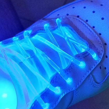 Obrazek z Świecące sznurowadła LED  -  niebieskie