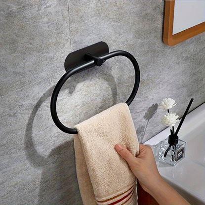 Obraz Samoprzylepny uchwyt na ręczniki okrągły