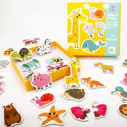 Obraz Puzzle dla dzieci - zwierzątka