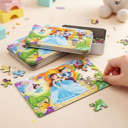 Obrazek z Puzzle dla dzieci w blaszanym pudełku  -  królestwo