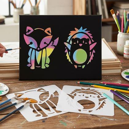 Obrazek z Szablony zwierzątek do malowania 13x13 cm 12 szt