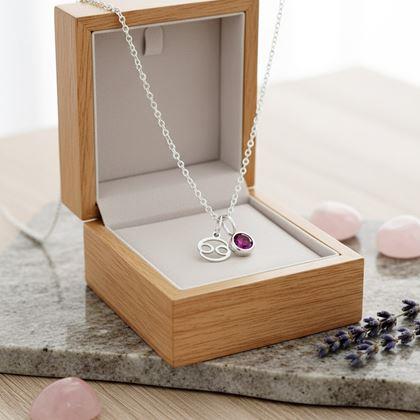 Obrazek z Łańcuszek z zawieszką znaku zodiaku - Rak