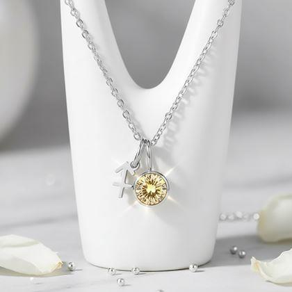 Obrazek z Łańcuszek z zawieszką znaku zodiaku - Strzelec