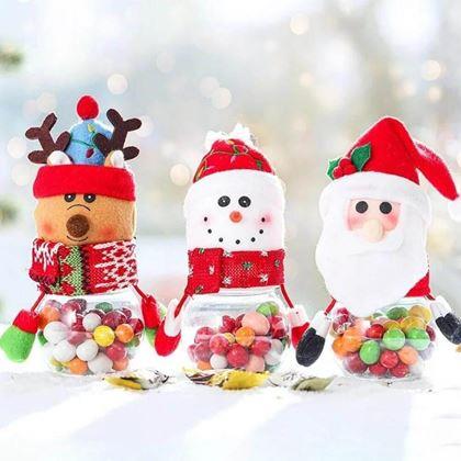 Obrazek z Świąteczna puszka na słodycze -  bałwanek