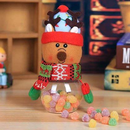 Obrazek z Świąteczna puszka na słodycze -  renifer