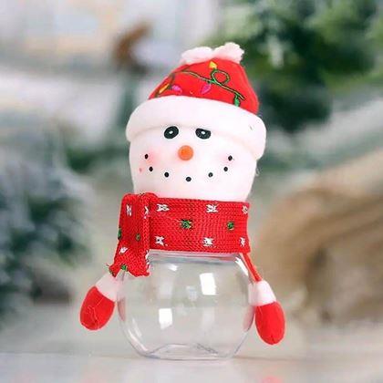 Obrazek z Świąteczna puszka na słodycze -  bałwanek