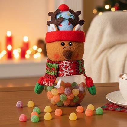 Obrazek z Świąteczna puszka na słodycze -  renifer