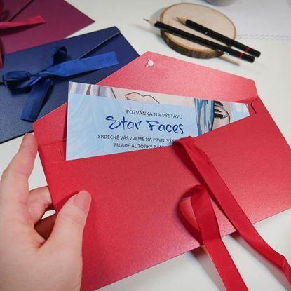 Obraz Koperta prezentowa z wstążką