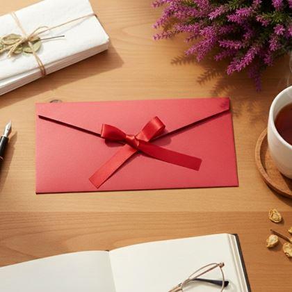 Obrazek z Koperta prezentowa  -  czerwona