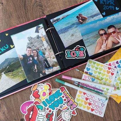 Obraz Dziennik wspomnień/fotoalbum dla par + kreatywny zestaw naklejek