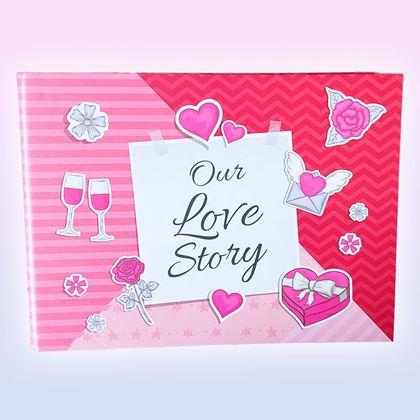 Obrazek z Dziennik wspomnień/fotoalbum dla par + kreatywny zestaw naklejek
