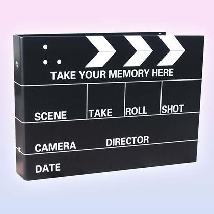 Obrazek z Dziennik wspomnień/album fotograficzny klaps filmowy + kreatywny zestaw naklejek