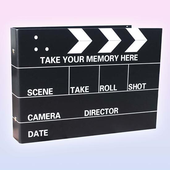 Obrazek z Dziennik wspomnień/album fotograficzny klaps filmowy + kreatywny zestaw naklejek