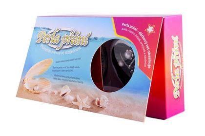 Obrazek z Perła życzeń w małży z naszyjnikiem, kolczykami i pierścionkiem