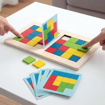 Obraz Drewniana gra tangram dla dwóch osób