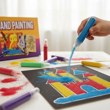 Obrazek z Piasek do malowania duży zestaw