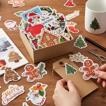 Obraz Dekoracyjne naklejki świąteczne 50 szt.