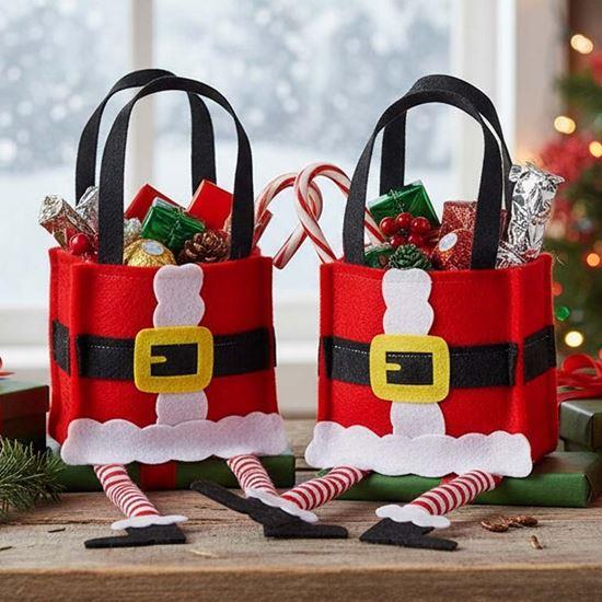 Obrazek z Świąteczna dekoracyjna torba na prezenty - Mikołaj