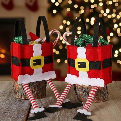 Obrazek z Świąteczna dekoracyjna torba na prezenty - Mikołaj