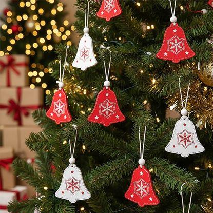 Obraz Zestaw drewnianych ozdób 12 szt.