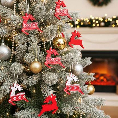 Obraz Zestaw drewnianych ozdób 12 szt.