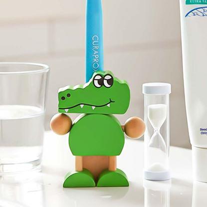 Obraz Stojak na szczoteczki z klepsydrą