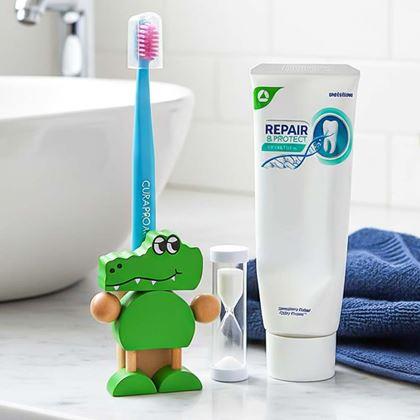 Obrazek z Stojak na szczoteczki z klepsydrą