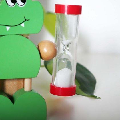 Obrazek z Stojak na szczoteczki z klepsydrą