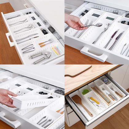 Obrazek z Organizer do szuflady z regulowaną przegrodą