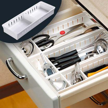 Obraz Organizer do szuflady z regulowaną przegrodą