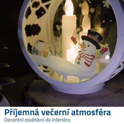 Obrazek z Świąteczny lampion  -  bałwanki