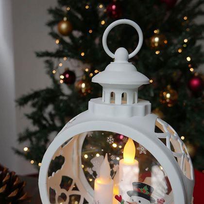 Obrazek z Świąteczny lampion  -  bałwanki