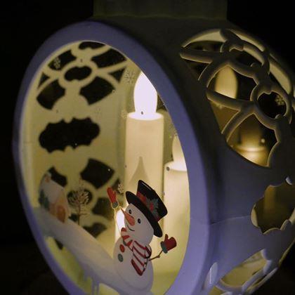 Obrazek z Świąteczny lampion  -  bałwanki