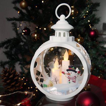 Obrazek z Świąteczny lampion  -  bałwanki