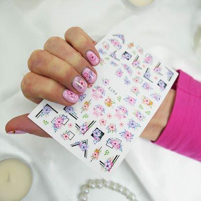 Obraz Zestaw naklejek na paznokcie