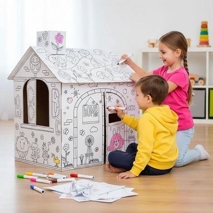 Obrazek z Domek do kolorowania z markerami 60,5 x 48 x 70 cm