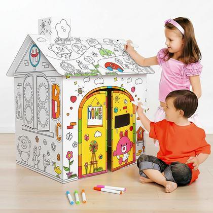 Obrazek z Domek do kolorowania z markerami 60,5 x 48 x 70 cm