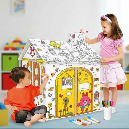 Obrazek z Domek do kolorowania z markerami 60,5 x 48 x 70 cm